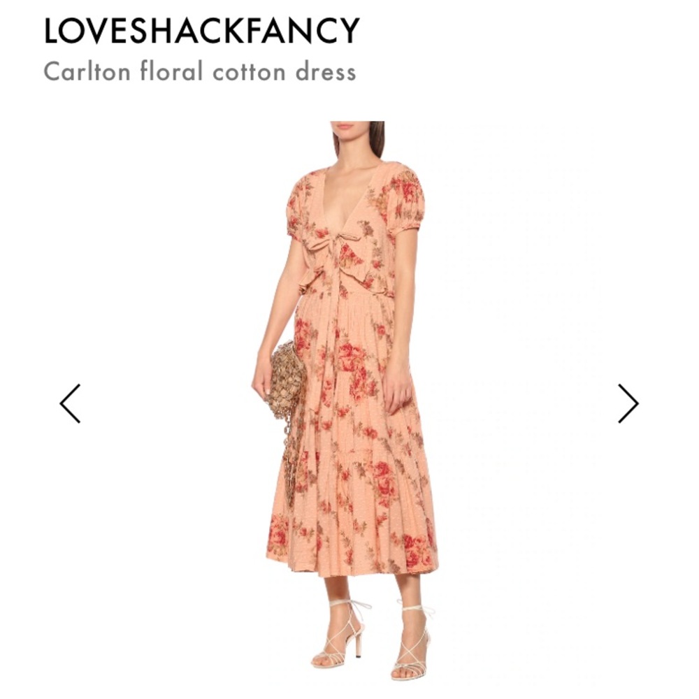 LoveShackFancy Carlton Dress Pink Lemonade Size 2 - Picture 3 of 12